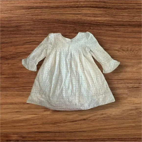 Vintage Laura Ashley London Girl’s 6X Dress Lace Overlay Flower Girl Ivory - Picture 2 of 11